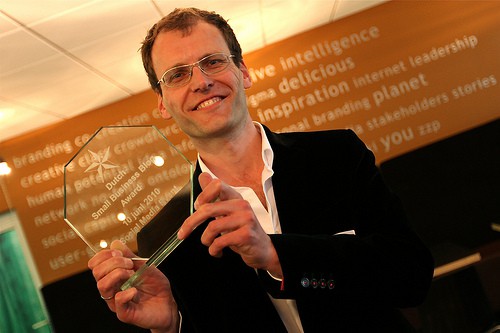 Aartjan van Erkel winnaar Dutch Small Business Blog Award 2010